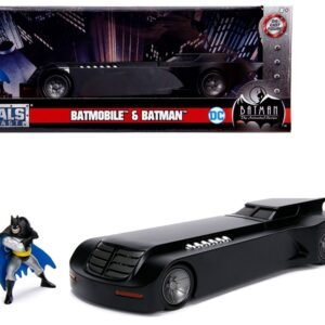 Batmobile with Batman Diecast Figure "Animated Series" DC Comics Series 1/24 Diecast Model Car by Jada