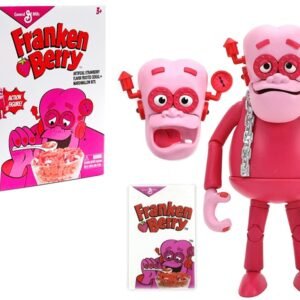 Franken Berry 6.25" Moveable Figurine with Alternate Head and Cereal Box "General Mills" 1/12 Scale by Jada