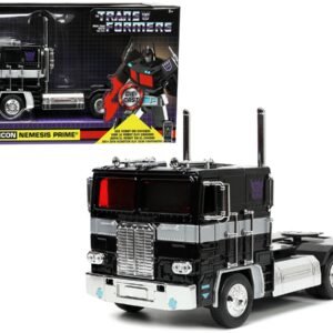 Decepticon Nemesis Prime with Robot on Chassis "Transformers" TV Series "Hollywood Rides" Series 1/24 Diecast Model by Jada