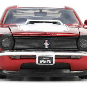 1970 Ford Mustang Boss 429 Candy Red with White Stripes "Super Boss" "Bigtime Muscle" Series 1/24 Diecast Model Car by Jada