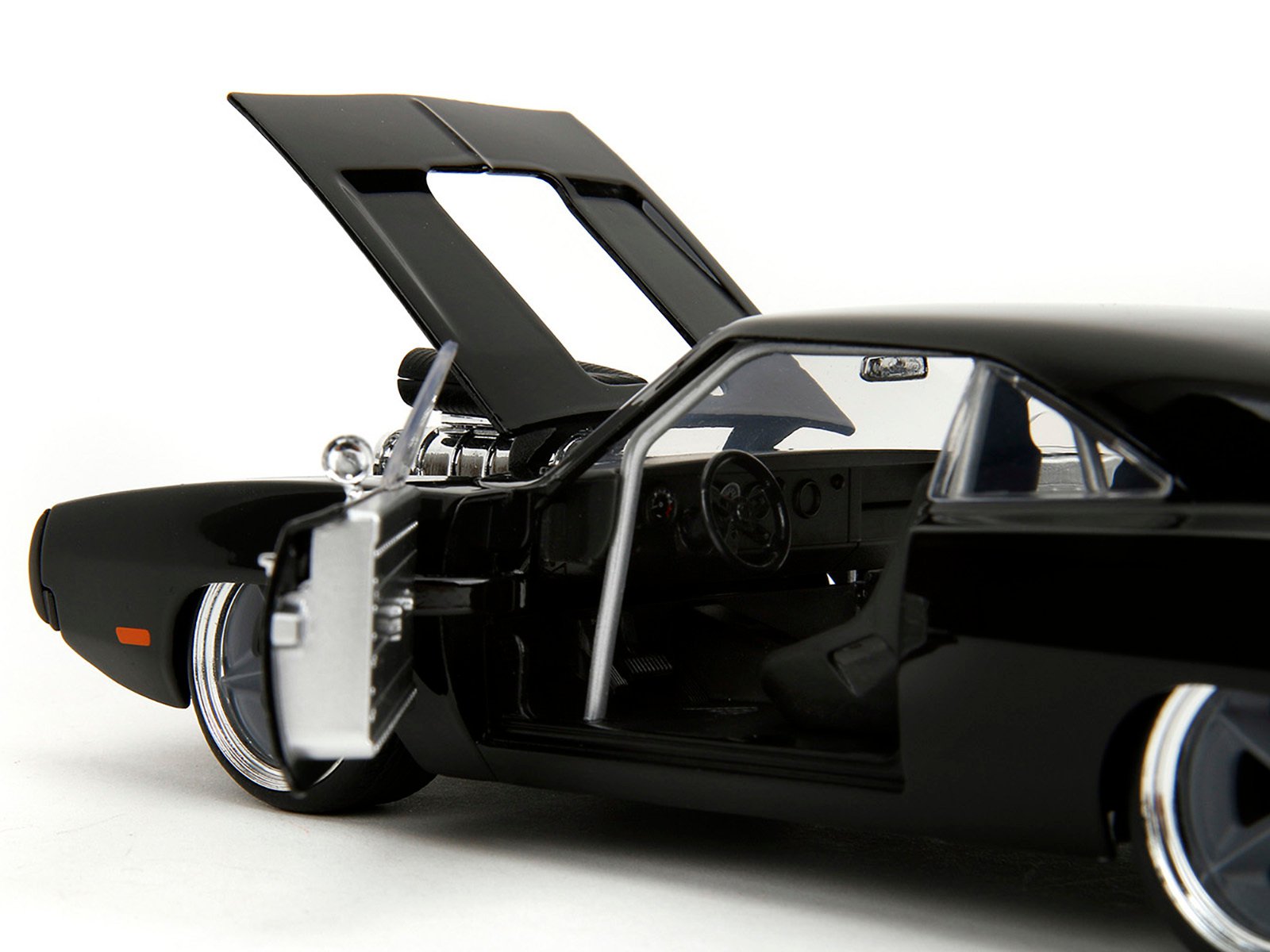 1970 Dodge Charger R/T Black "Fast X" (2023) Movie "Fast & Furious" Series 1/24 Diecast Model Car by Jada - Image 2