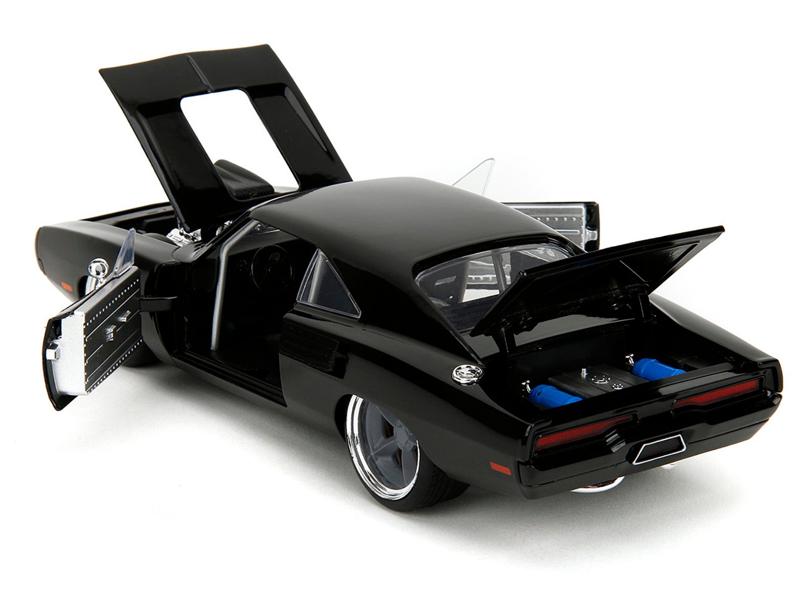 1970 Dodge Charger R/T Black "Fast X" (2023) Movie "Fast & Furious" Series 1/24 Diecast Model Car by Jada - Image 3