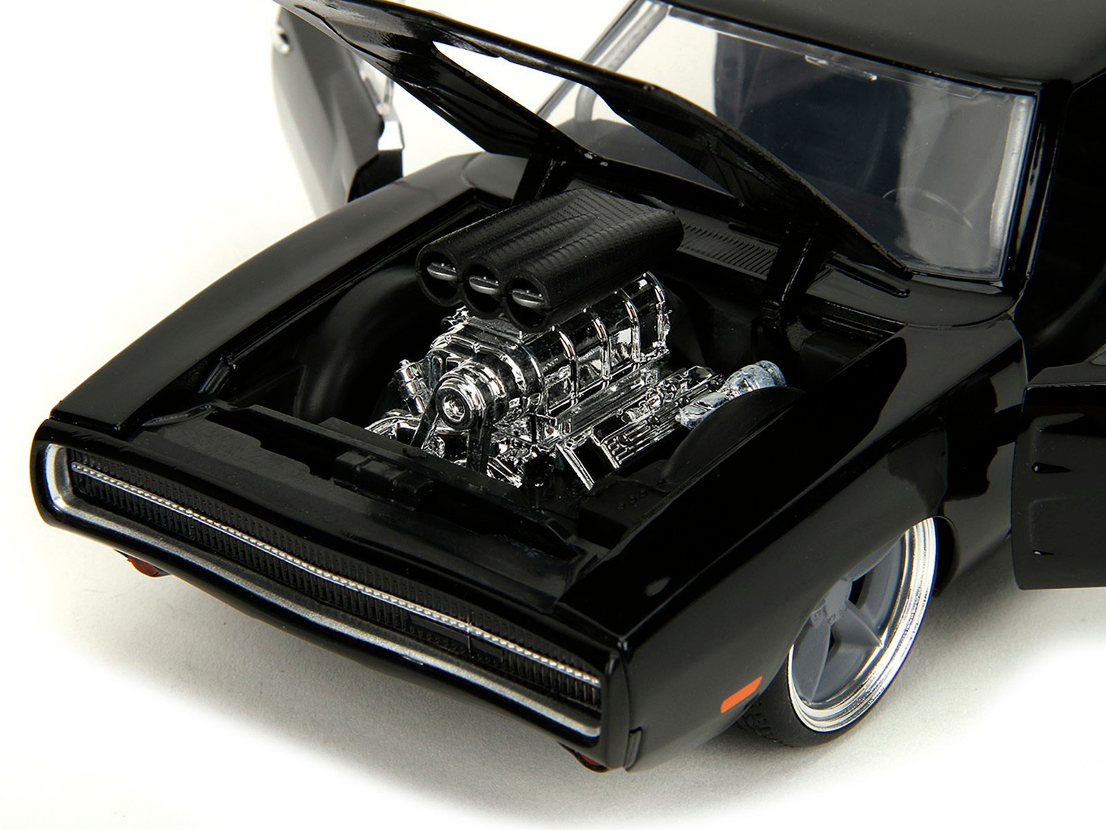 1970 Dodge Charger R/T Black "Fast X" (2023) Movie "Fast & Furious" Series 1/24 Diecast Model Car by Jada - Image 5