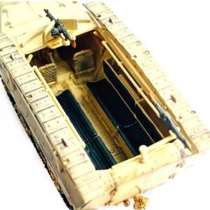 German Sd.Kfz. 251/7 Ausf.D Pionierpanzerwagen Armored Vehicle Beige with Bridging Equipment "NEO Dragon Armor" Series 1/72 Plastic Model by Dragon Models