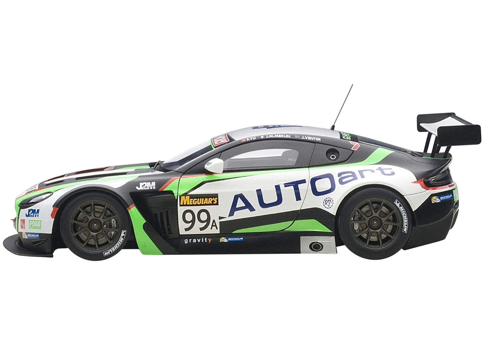 Aston Martin V12 Vantage Bathurst 12hour Endurance Race 2015 #99 JM. Merlin / J. Venter / F. Yu 1/18 Model Car by Autoart - Image 2