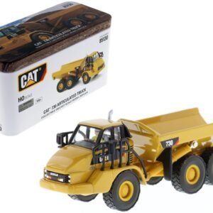 CAT Caterpillar 730 Articulated Dump Truck with Operator "High Line" Series 1/87 (HO) Scale Diecast Model by Diecast Masters