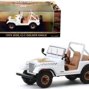 1979 Jeep CJ-7 Golden Eagle "Dixie" White 1/43 Diecast Model Car  by Greenlight