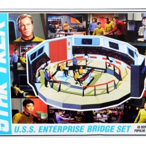 Skill 2 Model Kit U.S.S. Enterprise Command Bridge Set "Star Trek" (1966-1969) TV Show 1/32 Scale Model by AMT