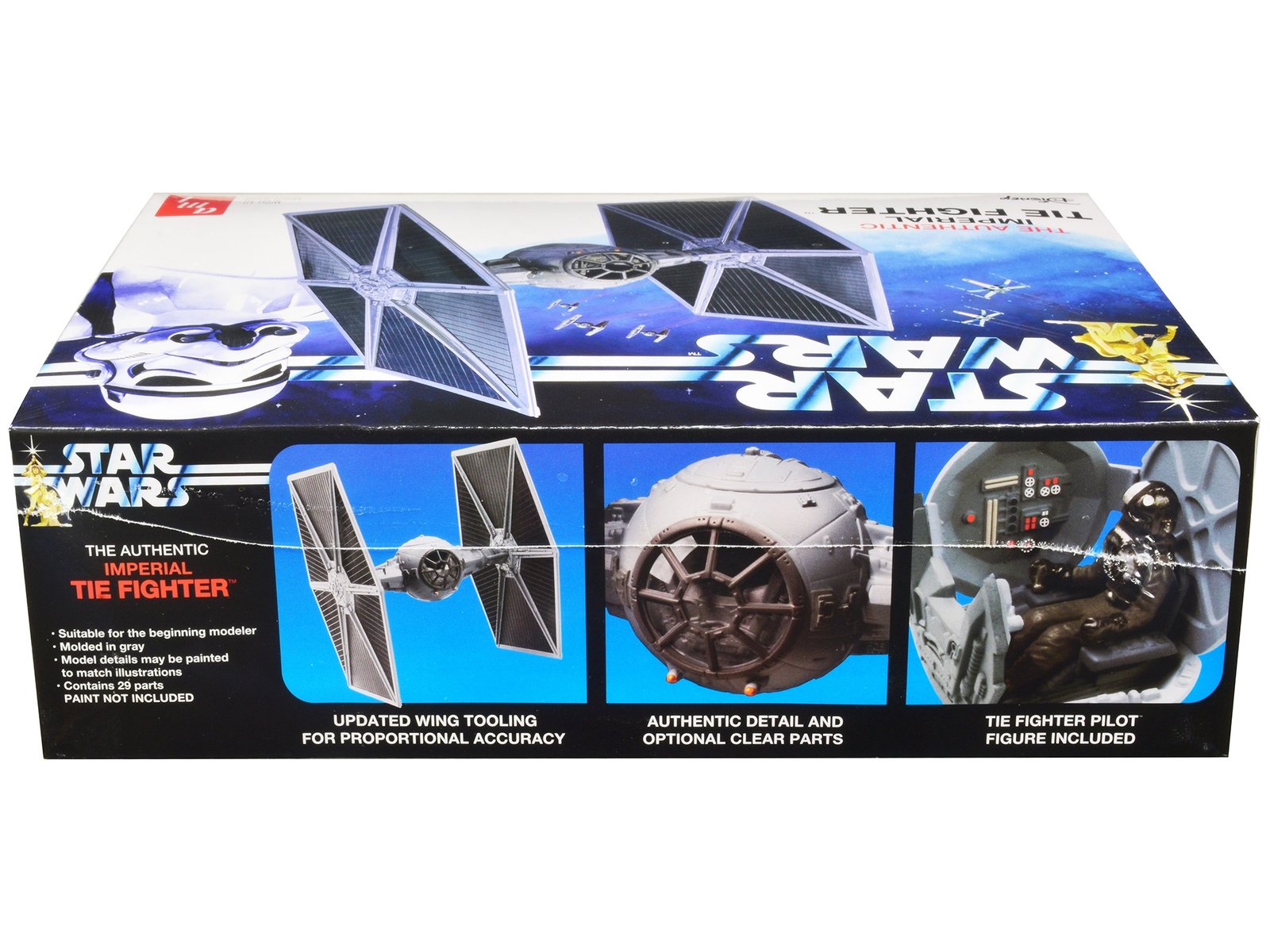 Skill 2 Model Kit Imperial Tie Fighter "Star Wars" (1977) Movie Model by AMT - Image 2