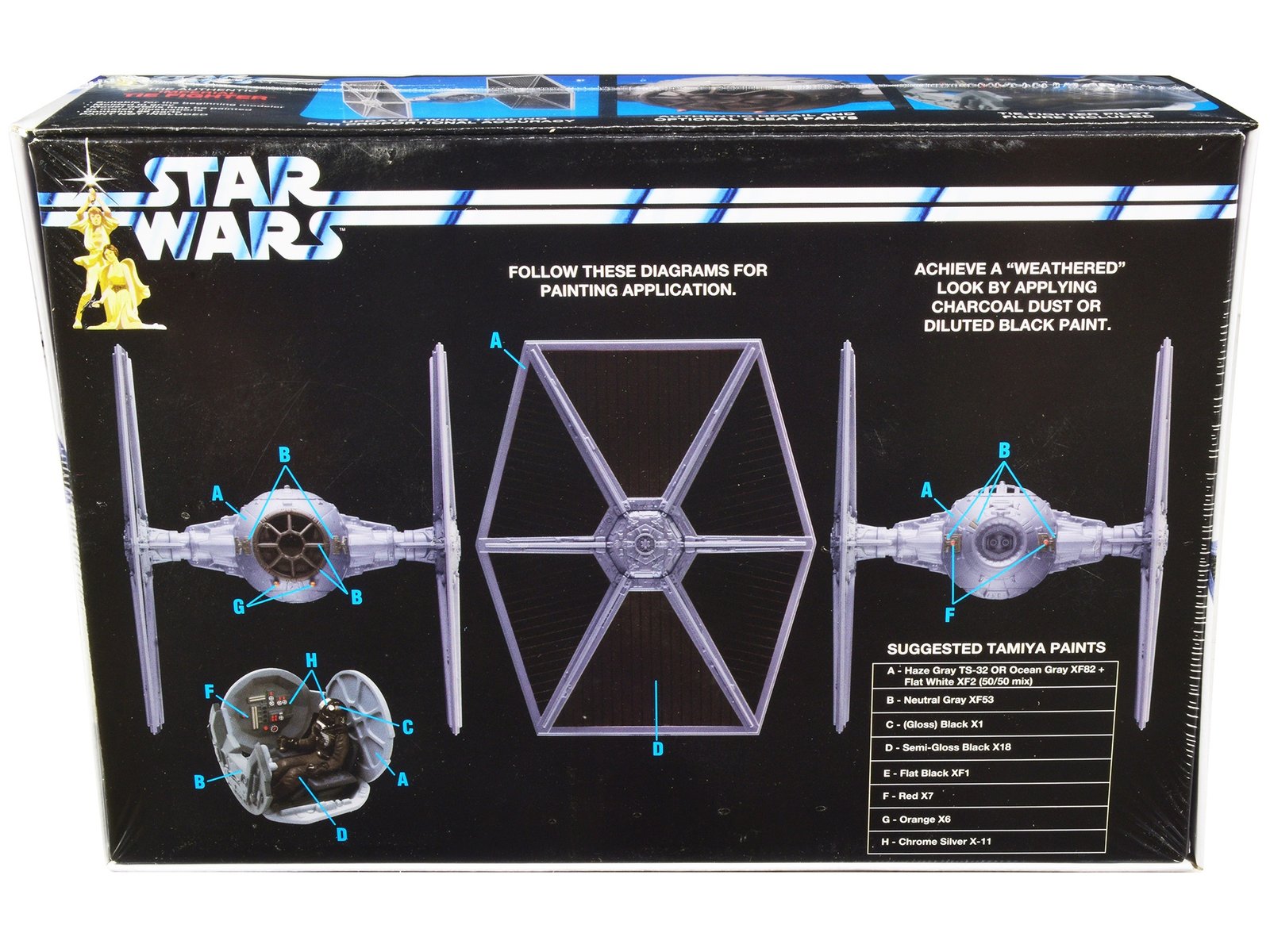 Skill 2 Model Kit Imperial Tie Fighter "Star Wars" (1977) Movie Model by AMT - Image 3