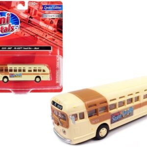GMC PD-4103 Transit Bus #948 Beige "MTA Miami" 1/87 (HO) Scale Model by Classic Metal Works