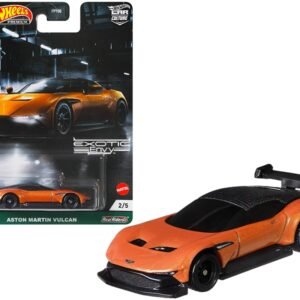 Aston Martin Vulcan Orange Metallic "Exotic Envy" Series Diecast Model Car by Hot Wheels