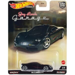 McLaren F1 Black with Red Stripes "Jay Leno's Garage" Diecast Model Car by Hot Wheels