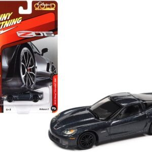 2012 Chevrolet Corvette Z06 Supersonic Blue Metallic "Classic Gold Collection" Series Limited Edition to 12240 pieces Worldwide 1/64 Diecast Model Car by Johnny Lightning