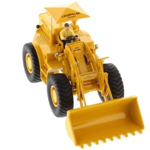 CAT Caterpillar 966A Wheel Loader Yellow with Operator "Vintage Series" 1/50 Diecast Model by Diecast Masters