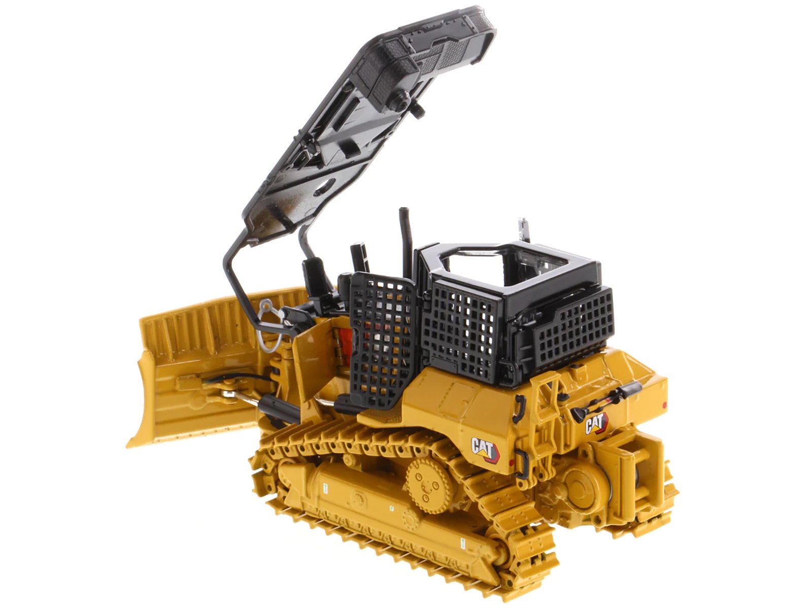 CAT Caterpillar D5 XR Fire Suppression Track Type Dozer Yellow "High Line" Series 1/50 Diecast Model by Diecast Masters - Image 2