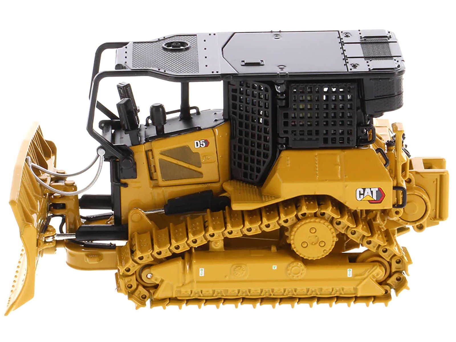 CAT Caterpillar D5 XR Fire Suppression Track Type Dozer Yellow "High Line" Series 1/50 Diecast Model by Diecast Masters - Image 3