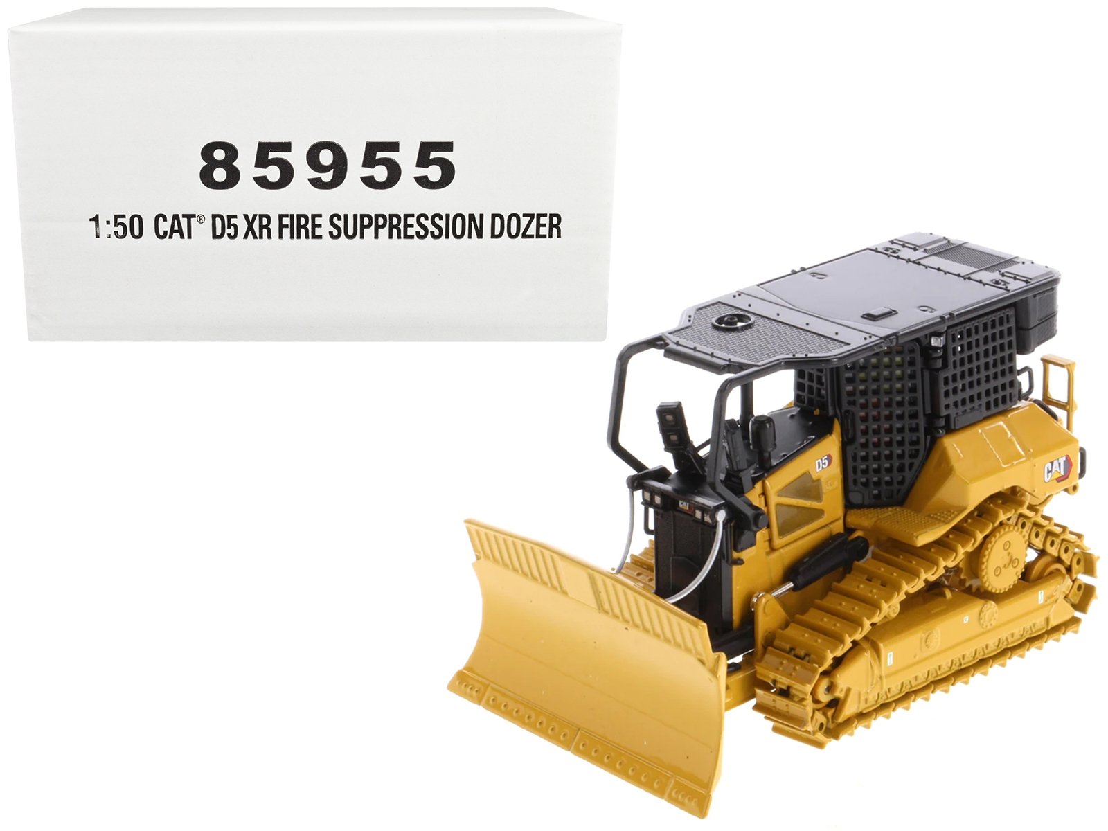 CAT Caterpillar D5 XR Fire Suppression Track Type Dozer Yellow "High Line" Series 1/50 Diecast Model by Diecast Masters - Image 5
