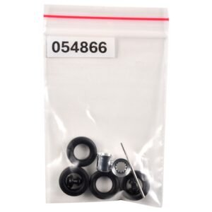 Rear Hypoid Wheelset Chrome 1/87 (HO) Plastic Model by Promotex