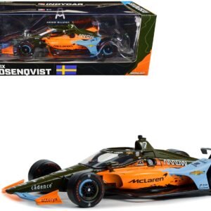 Dallara IndyCar #7 Felix Rosenqvist "UNDEFEATED" Arrow McLaren SP Indianapolis 500 "NTT IndyCar Series" (2022) 1/18 Diecast Model Car by Greenlight