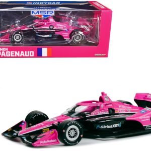 Dallara IndyCar #60 Simon Pagenaud "AutoNation - SiriusXM" Meyer Shank Racing (Road Course Configuration) "NTT IndyCar Series" (2023) 1/18 Diecast Model Car by Greenlight