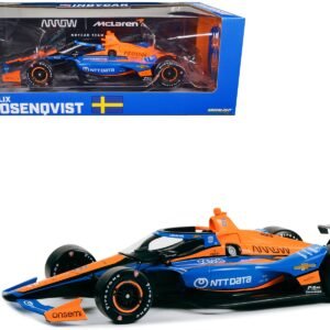 Dallara IndyCar #6 Felix Rosenqvist "NTT DATA" Arrow McLaren "NTT IndyCar Series" (2023) 1/18 Diecast Model Car by Greenlight