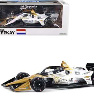Dallara IndyCar #21 Rinus VeeKay "Bitnile" Ed Carpenter Racing (Road Course Configuration) "NTT IndyCar Series" (2023) 1/18 Diecast Model Car by Greenlight