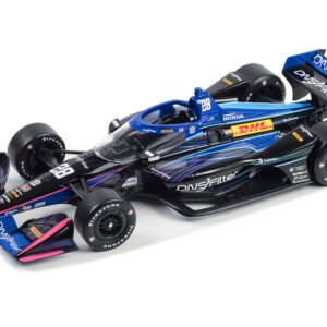 Dallara IndyCar #28 Romain Grosjean "DNSFilter" Andretti Autosport (Road Course Configuration) "NTT IndyCar Series" (2023) 1/18 Diecast Model Car by Greenlight