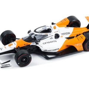 Dallara IndyCar #6 Felix Rosenqvist "NTT DATA" Arrow McLaren "60th Anniversary Triple Crown Accolade Indianapolis 500 Livery" "NTT IndyCar Series" (2023) 1/18 Diecast Model Car by Greenlight