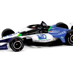 Dallara IndyCar #15 Graham Rahal "Fifth Third Bank" Rahal Letterman Lanigan Racing "NTT IndyCar Series" (2024) 1/64 Diecast Model Car by Greenlight