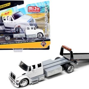 International DuraStar Flatbed Truck White "Elite Transport" Series 1/64 Diecast Model by Maisto