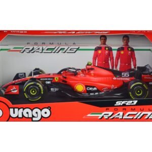 Ferrari SF-23 #55 Carlos Sainz Formula One F1 World Championship (2023) "Formula Racing" Series 1/18 Diecast Model Car by Bburago