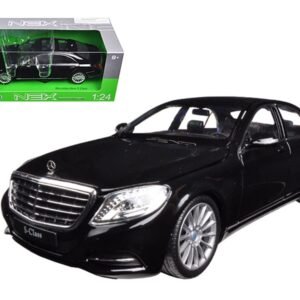 Mercedes Benz S Class with Sunroof Black "NEX Models" 1/24 Diecast Model Car by Welly