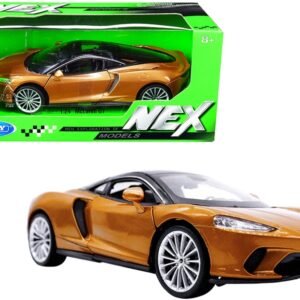 McLaren GT Gold Metallic with Black Top "NEX Models" 1/24 Diecast Model Car by Welly