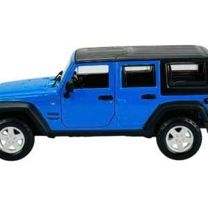 2015 Jeep Wrangler Unlimited Blue with Black Top "SE Trucks" Series 1/24 Diecast Model Car by Maisto