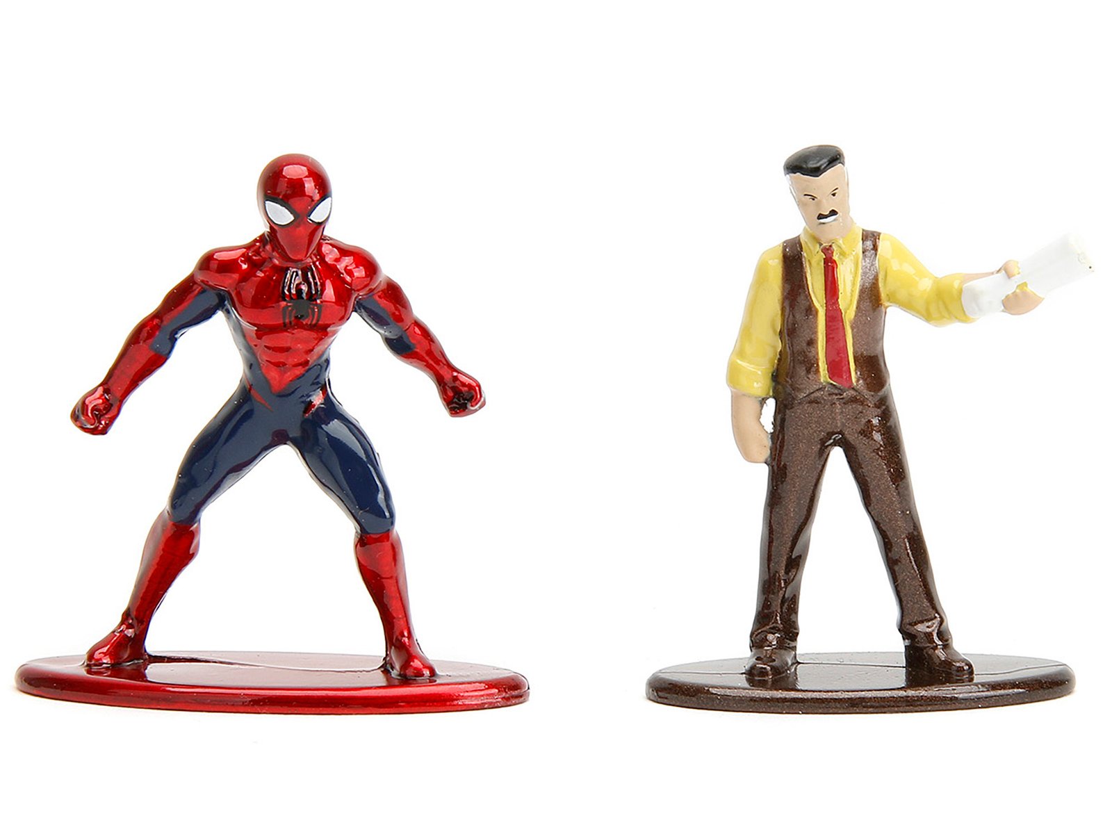 "Daily Bugle" and Subway Diorama Set with Spider-Man and J. Jonah Jameson Diecast Figures "Marvel's Spider-Man" "Nano Scene" Series Models by Jada - Image 2
