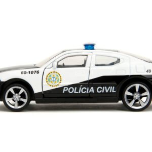 2006 Dodge Charger Police Black and White "Policia Civil" "Fast & Furious" Series 1/32 Diecast Model Car by Jada