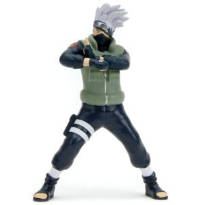 1993 Mazda RX-7 Dark Blue with Green Hood and Kakashi Hatake Diecast Figure "Naruto Shippuden" (2009-2017) TV Series "Anime Hollywood Rides" Series 1/24 Diecast Model Car by Jada