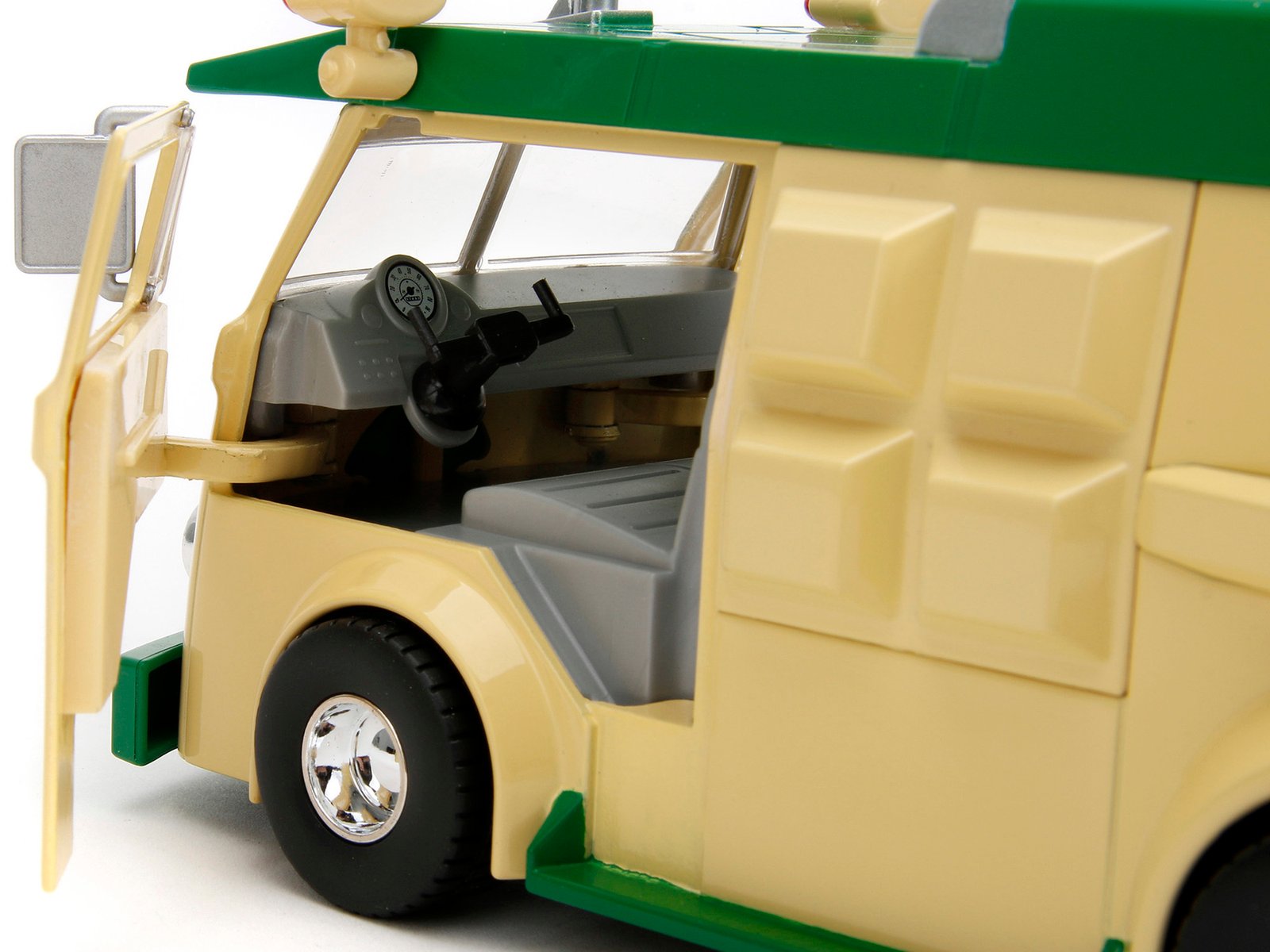 Party Wagon Green and Beige and Donatello Diecast Figure "Teenage Mutant Ninja Turtles" "Hollywood Rides" Series Diecast Model by Jada - Image 2