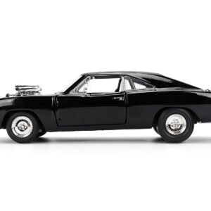 Dom's 1970 Dodge Charger R/T Black "F9" (2021) Movie "Fast & Furious" Series 1/24 Diecast Model Car by Jada