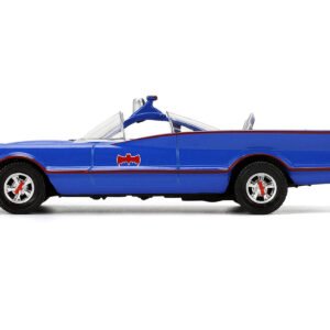 1966 Batmobile Blue "Batman" (1966-1968) Classic TV Series "Hollywood Rides" Series 1/32 Diecast Model Car by Jada