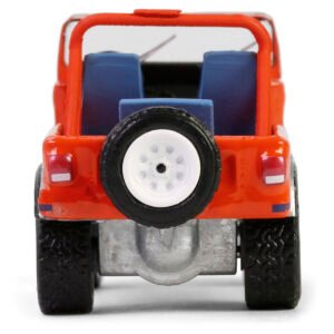 1979 Jeep CJ-7 Renegade Red with Blue Stripes "We Build 'em Tough Because you Play Rough" "Vintage Ad Cars" Series 11 1/64 Diecast Model Car by Greenlight