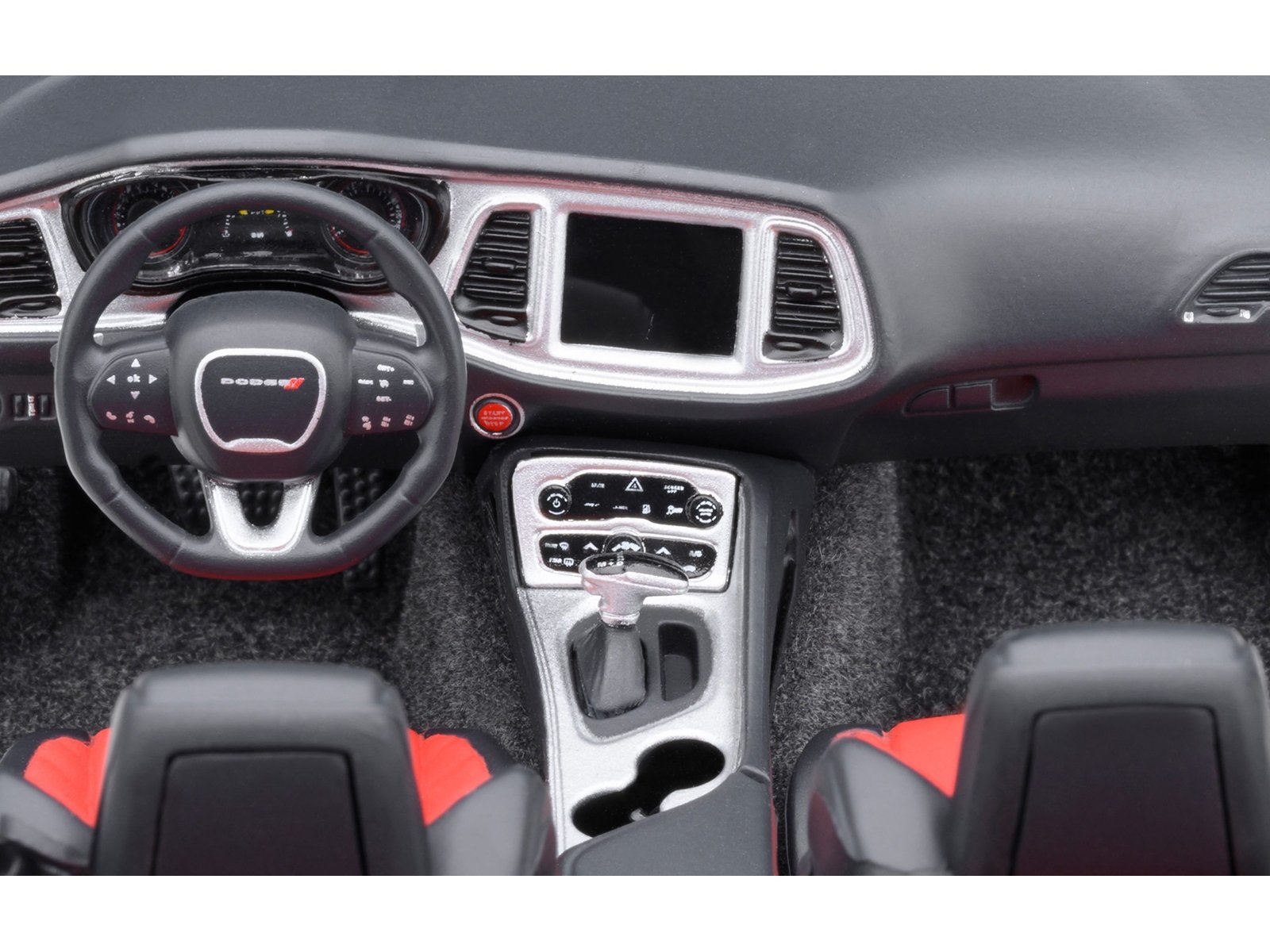 2022 Dodge Challenger R/T Scat Pack Widebody Smoke Show Gray 1/18 Model Car by Autoart - Image 3