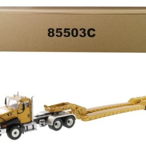 Cat Caterpillar CT660 Day Cab with XL 120 Low-Profile HDG Lowboy Trailer and Operator "Core Classics" Series 1/50 Diecast Model by Diecast Masters