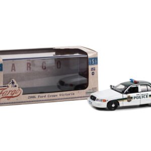 2006 Ford Crown Victoria Police Interceptor White with Green Top "Duluth Minnesota Police" "Fargo" (2014-2020 TV Series) "Hollywood" Series 1/43 Diecast Model Car by Greenlight