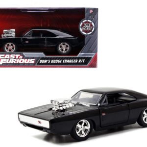 Dom's Dodge Charger R/T Black "Fast & Furious 7" (2015) Movie 1/32 Diecast Model Car by Jada