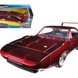 1969 Dodge Charger Daytona Red "Fast & Furious 7" (2015) Movie 1/24 Diecast Model Car by Jada