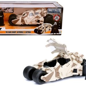 "The Dark Knight" Batmobile with Batman Diecast Figure Camouflage Version "DC Comics" Series 1/24 Diecast Model Car by Jada
