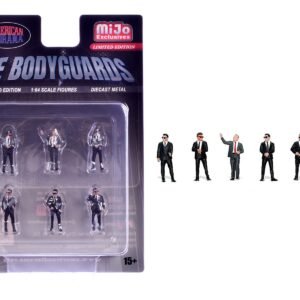 "The Bodyguards" 6 piece Diecast Figure Set Limited Edition for 1/64 Scale Models by American Diorama