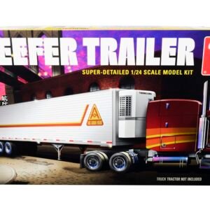 Skill 3 Model Kit Reefer Trailer 1/24 Scale Model by AMT